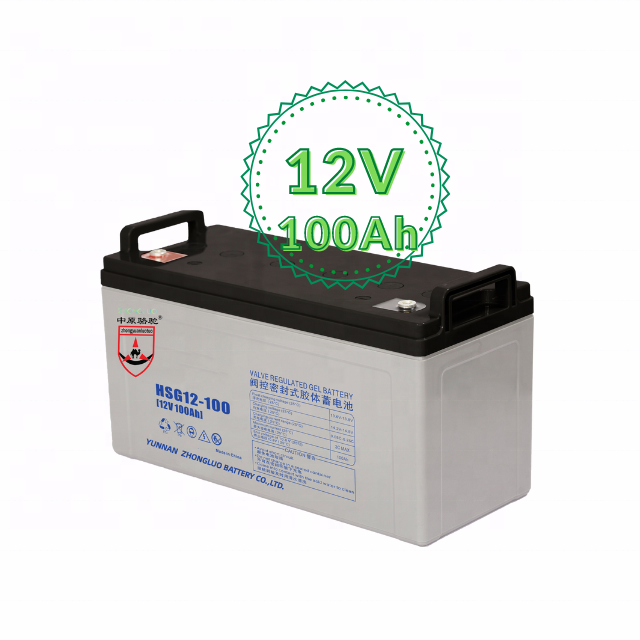 Deep Cycle Solar Gel Battery 12V100AH Lead Acid Battery Manufacturing Plant Solar Storage Battery